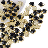 50pcs Alloy Enamel Heart Charms for Jewelry Making DIY Decor Accessories