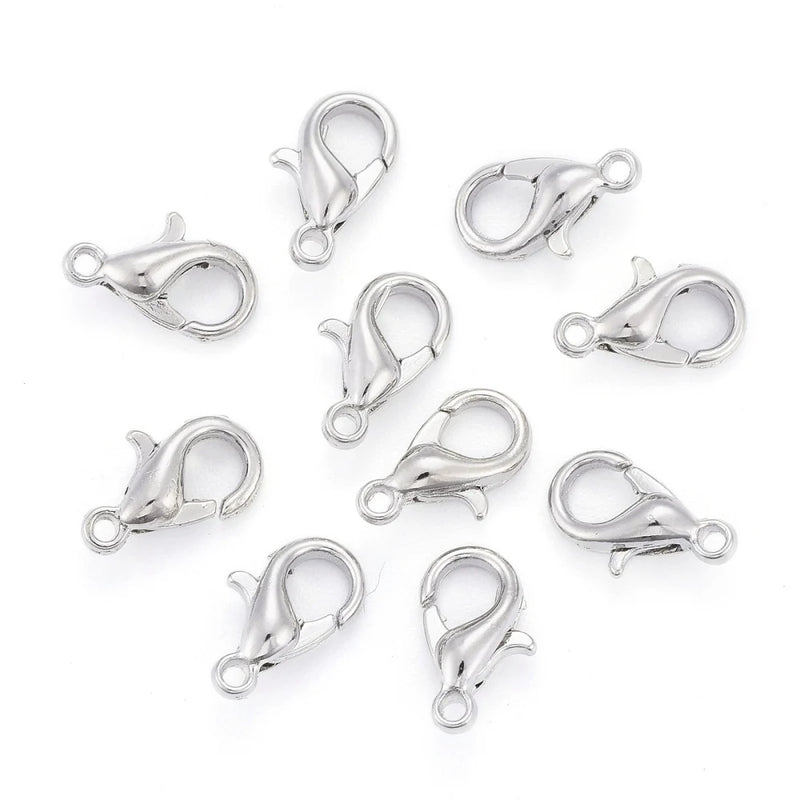 50pcs Alloy Lobster Claw Clasps for DIY Jewelry Making