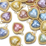 50pcs Alloy Pendants Mix Shapes With Pearl For Necklace Making