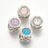 50pcs European Charm Beads for DIY Bracelet Bangle Finding 11.5x10mm