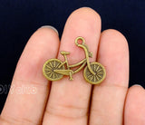 50pc Antique Bronze 2 Sided Bicycle Charms Pendant Bike Charms 26x19mm