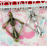 50pcs Bow and Arrow Model Pendant Alloy Charms for DIY Jewelry