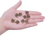 50pcs Hollow Heart Charms Tibetan Alloy Pendants for DIY Jewelry