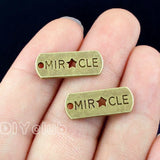 50pcs Antique Bronze Mircle Charms Pendant 21x8mm
