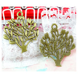 50pcs Antique Bronze Plated Tree Charms Pendants DIY for Bracelet Necklace