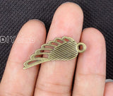 50pcs Antique Bronze Angel Wing Charms Pendant for Jewelry Making