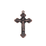 50 Antique Crucifix Charms Pendants 48x28mm Jewelry Findings
