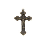 50 Antique Crucifix Charms Pendants 48x28mm Jewelry Findings