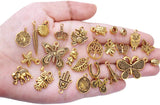50pcs Antique Golden Mixed Charms Alloy Pendants for DIY Jewelry Making
