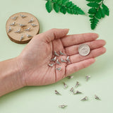 50pcs Antique Silver Bird Tibetan Alloy Beads Metal Spacer Beads