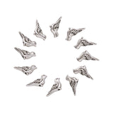 50pcs Antique Silver Bird Tibetan Alloy Beads Metal Spacer Beads
