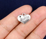 50pcs Tibetan Silver Sister Charms Pendant 16x13mm