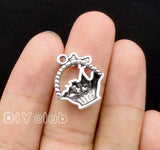 50pcs Tibetan Silver Gift Basket Charms Pendants 20x17mm