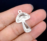50pcs Tibetan Silver Mushroom Charms Pendant 29x18mm