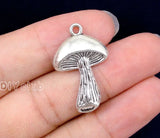 50pcs Tibetan Silver Mushroom Charms Pendant 29x18mm
