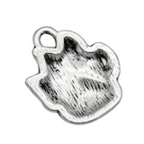 50pcs Tibetan Silver Paw Print Charms Pendant 20x16mm