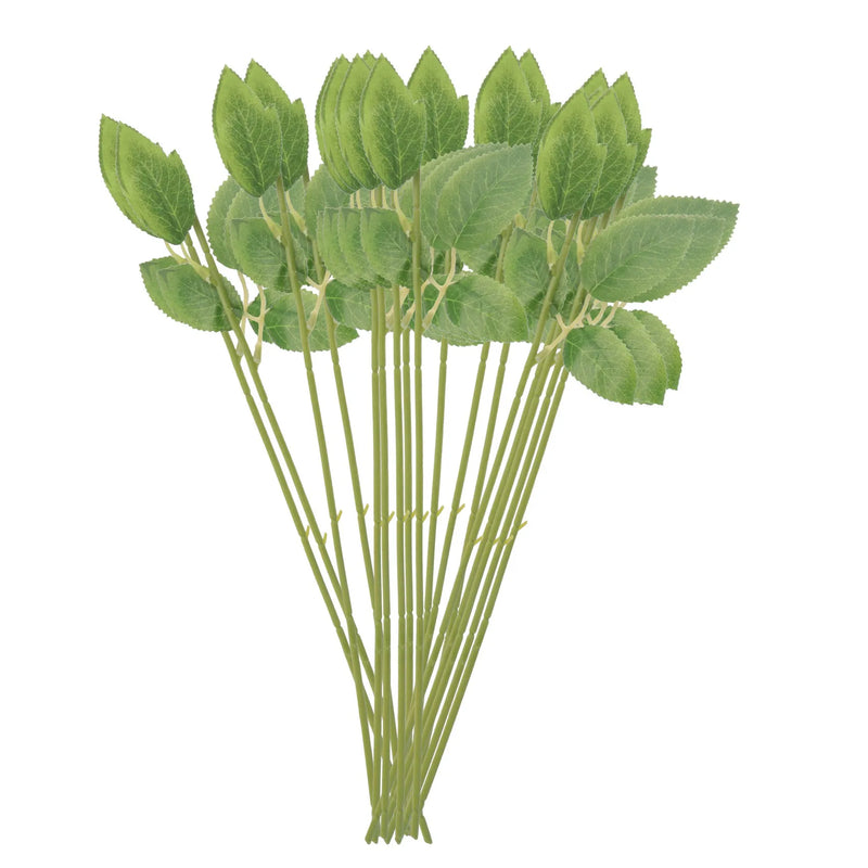 50pcs Artificial Flower Stems DIY Bouquet Wedding Leaf Vein Decor