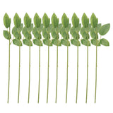 50pcs Artificial Flower Stems DIY Bouquet Wedding Leaf Vein Decor