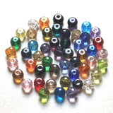50pcs 8x6mm Austrian Crystal Glass Beads Spacer Bracelet Earring DIY Accessory