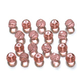 50pcs 8x6mm Austrian Crystal Glass Beads Spacer Bracelet Earring DIY Accessory