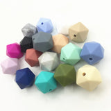 50pcs BPA Silicone Icosahedron Beads - Choose Your Style - Jewelry Bulk