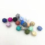 50pcs BPA Silicone Icosahedron Beads - Choose Your Style - Jewelry Bulk