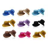 50pcs Silicone Cowboy Hat Teething Beads for DIY Jewelry Making