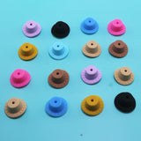 50pcs Silicone Cowboy Hat Teething Beads for DIY Jewelry Making