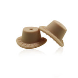 50pcs Silicone Cowboy Hat Teething Beads for DIY Jewelry Making