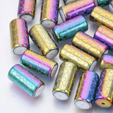 50pcs Vine Pattern Electroplate Glass Beads for Jewelry Making DIY