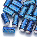 50pcs Vine Pattern Electroplate Glass Beads for Jewelry Making DIY