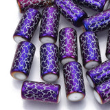 50pcs Vine Pattern Electroplate Glass Beads for Jewelry Making DIY
