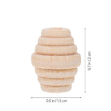 50pcs DIY Wood Beads for Bracelet Making, Wooden Bead Projects