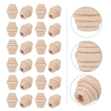 50pcs DIY Wood Beads for Bracelet Making, Wooden Bead Projects
