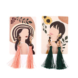 50pcs Beauty Necklace Ear Paper Packing Hang Tags Earring Cards 5x7cm