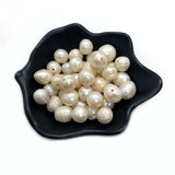 50pcs Big Hole Natural Freshwater Pearl Loose Beads Potato Shape Baroque Beads