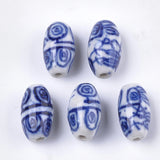 50pcs Porcelain Beads Heart Round Oval Ceramic Beads Jewelry Making