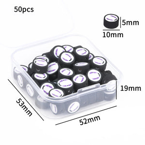 50pcs Mixed Polymer Clay Beads Charms Cartoon Flower Heart Smiley Bead Jewelry