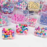 50pcs Mixed Polymer Clay Beads Charms Cartoon Flower Heart Smiley Bead Jewelry