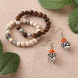 Tibetan Antique Silver Hollow Metal Beads for DIY Jewelry Making