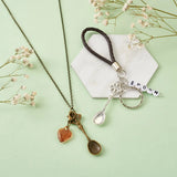 50pcs Tibetan Style Big Pendants Spoon Mixed 58x15.5x2mm 5 colors 10pcs/color