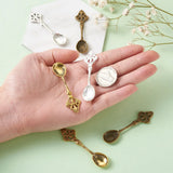 50pcs Tibetan Style Big Pendants Spoon Mixed 58x15.5x2mm 5 colors 10pcs/color