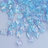 50pcs Butterfly Czech Glass Spacer Beads for Jewelry Making DIY