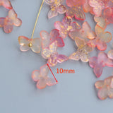 50pcs Butterfly Czech Glass Spacer Beads for Jewelry Making DIY