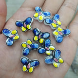 50pcs Butterfly Ceramic Beads 13X18MM Hand Painted Loose Spacer for DIY Jewelry