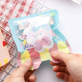 50pcs Cartoon Storage Zip Lock Bag for Biscuit Candy Food Jewelry Packaging
