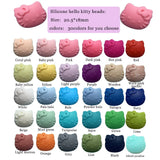 50pcs Cartoon Silicone Beads Baby Teething Chewing Bead - 30 Colors
