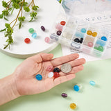 50pcs Cat Eye Stone Rondelle Large Hole Beads for DIY Charm Bracelets