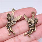 50pcs Angel Charm Pendant Antique Bronze DIY Jewelry Findings