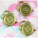 50pcs Clock Charms Antique Bronze Plated Pendants DIY Jewelry Making